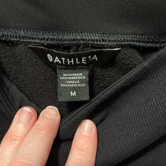 Athleta fleece lined wide leg pull on‎ pant size medium - Picture 3 of 5